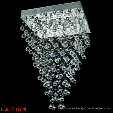 Crystal aluminium square ceiling light fixture of new products 92011